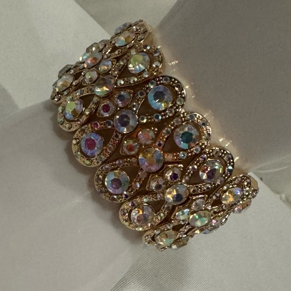 Jewelry - Gold AB crystal statement bracelet